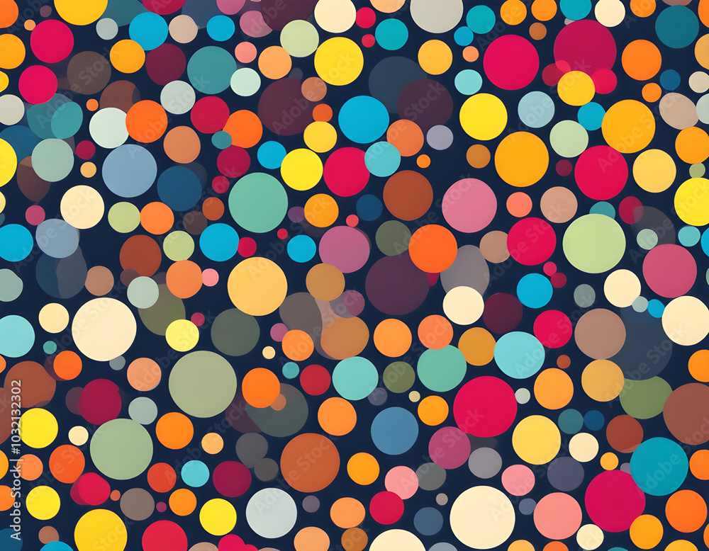 colorful polka dots with cool isolated pop art style background colorful polka dots with cool isolated pop art style background