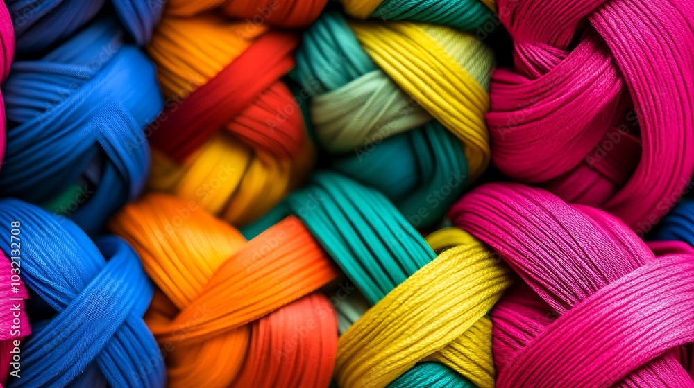 Abstract Colorful Intertwined Ribbons Texture Background Abstract Colorful Intertwined Ribbons Texture Background