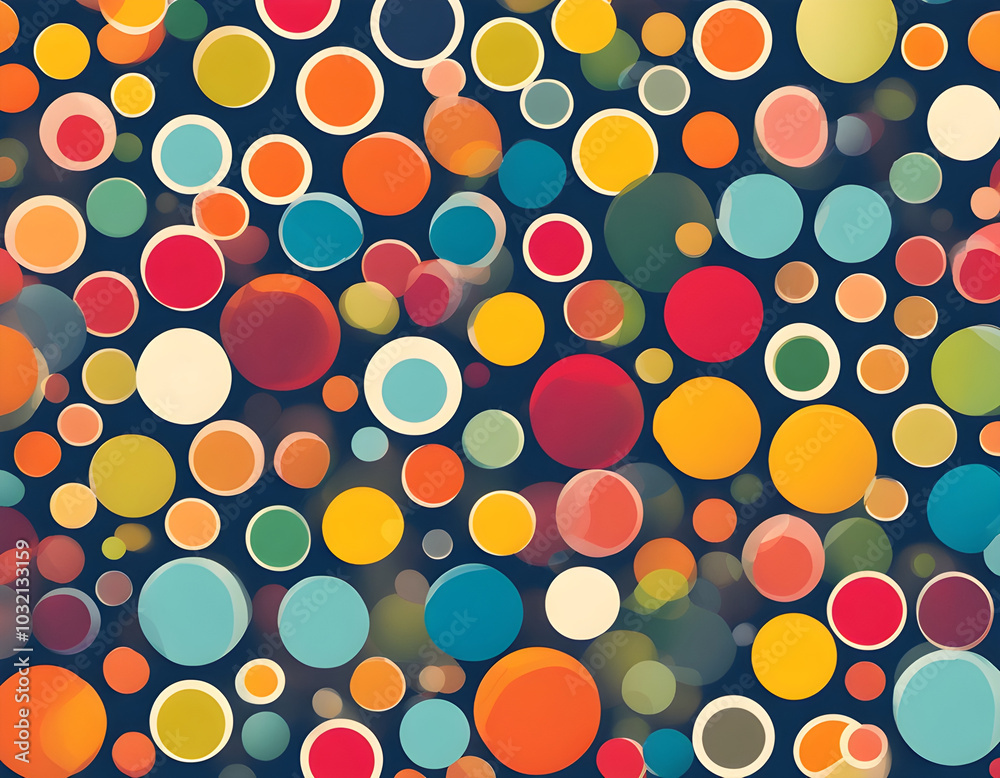colorful polka dots with cool isolated pop art style background colorful polka dots with cool isolated pop art style background
