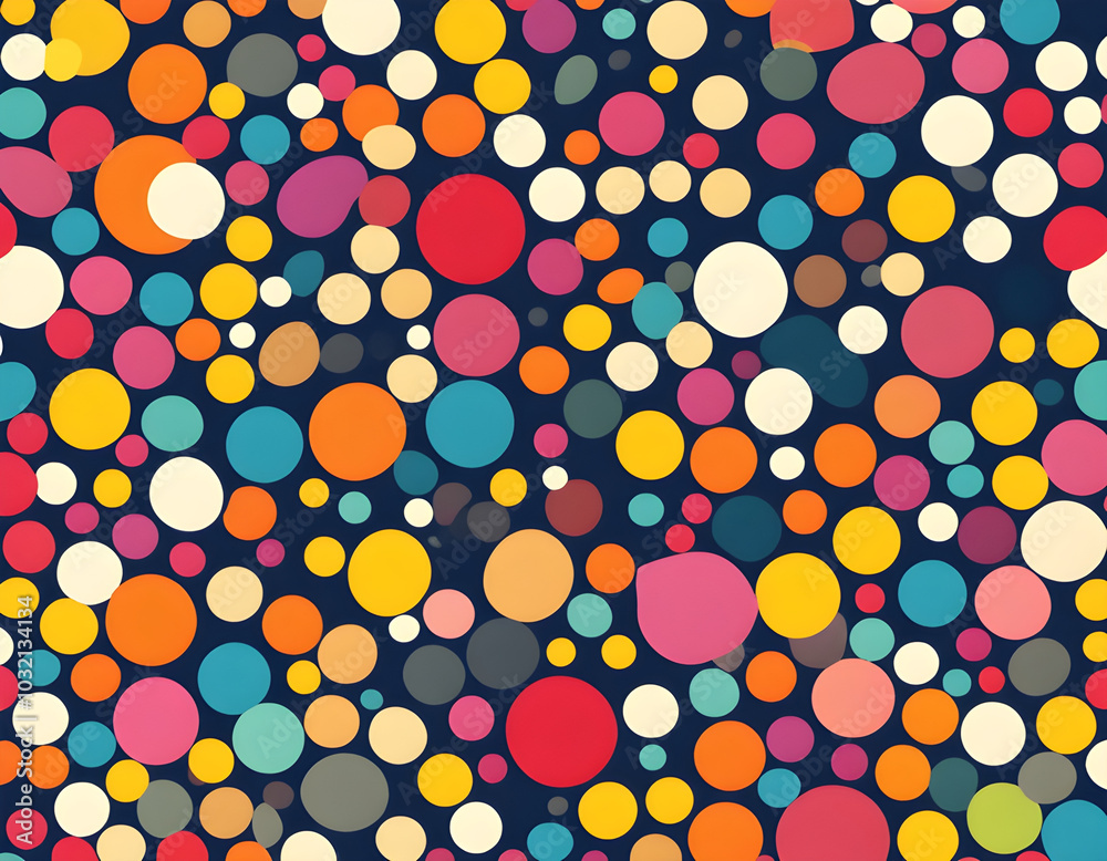 colorful polka dots with cool isolated pop art style background colorful polka dots with cool isolated pop art style background