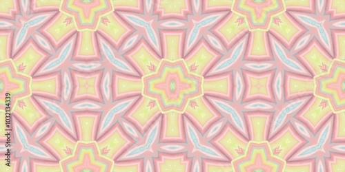 Abstract Kaleidoscope Geometry Psychedelic Art Pattern Background Wallpaper