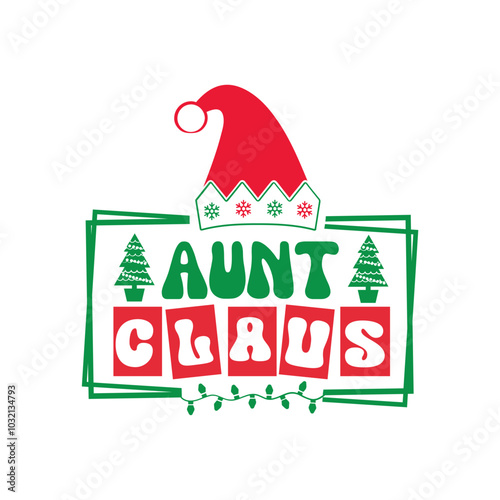 Aunt claus Svg Design

