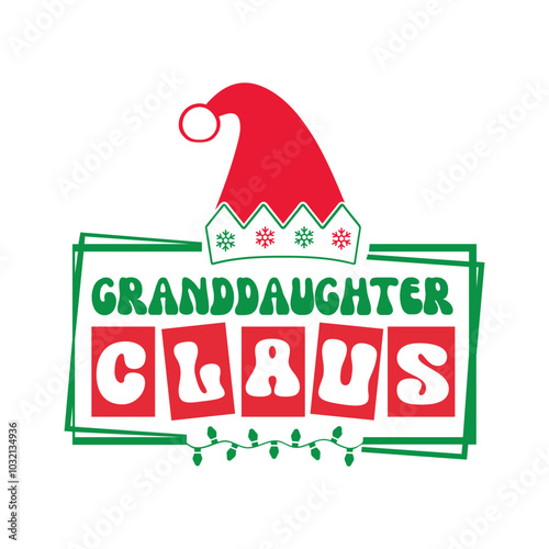 Granddaughter claus Svg Design

