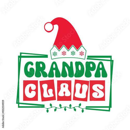 Grandpa claus Svg Design