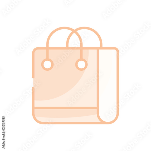 Shopaholic Bag vector icon