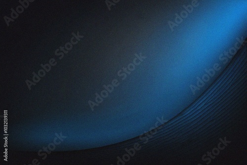 Blue navy grain abstract gradient background texture. a design element for wallpaper.