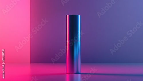 Metallic Tube with Neon Lights