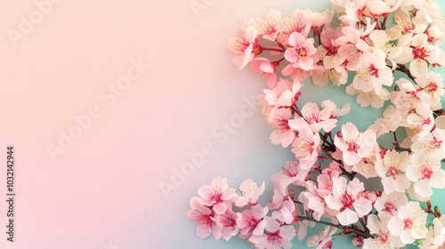 Wallpaper Mural Pastel Blooms on Gentle Gradient, a serene blend of soft floral patterns and subtle hues, creating an inviting and elegant atmosphere perfect for calming spaces. Torontodigital.ca