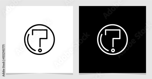 Custom Outline Modern Icon Vector Element