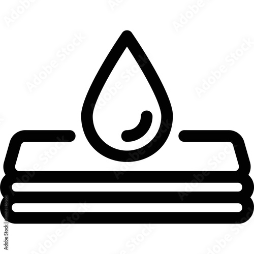 Simple vector icon water purification