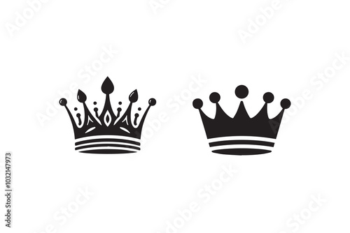 Crown Silhouette Illustration art work Design