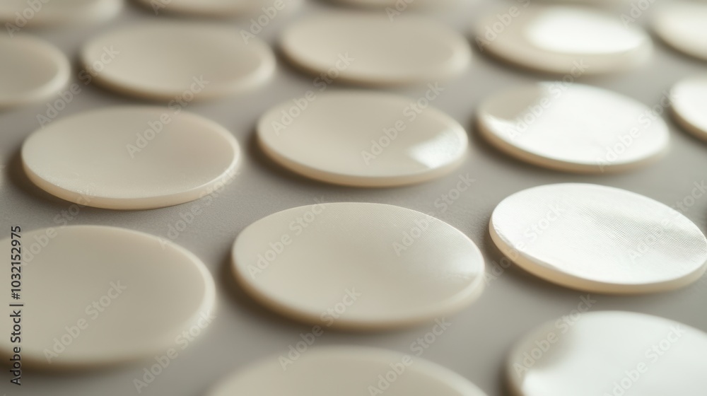 Uniform arrangement of delicate geometric circles, gentle tones, harmonious composition, minimalist aesthetic, modern design Uniform arrangement of delicate geometric circles, gentle tones, harmonious composition, minimalist aesthetic, modern design