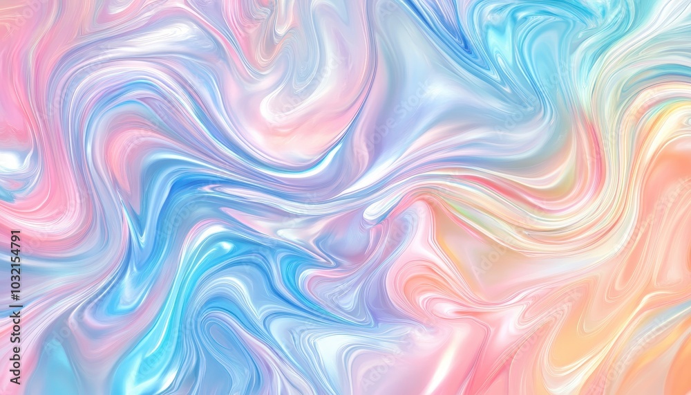 Soft iridescent rainbow foil texture with a pastel unicorn marble design Soft iridescent rainbow foil texture with a pastel unicorn marble design