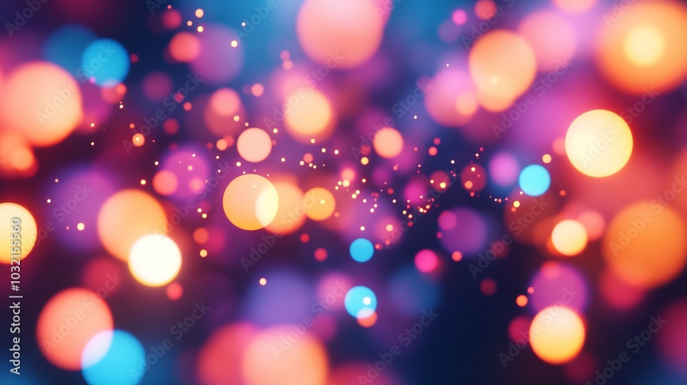 Radiant Bokeh Lights Shimmering in the Night Radiant Bokeh Lights Shimmering in the Night