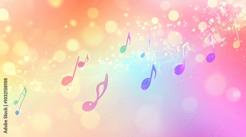 Abstract Colorful Musical Background Abstract Colorful Musical Background