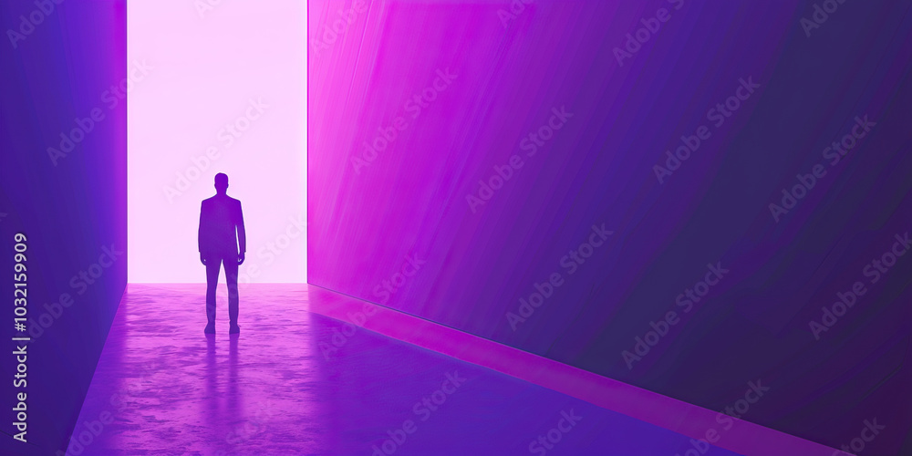 Obraz premium Vivid Purple Confidence Boost: Building Self-Esteem in Patients