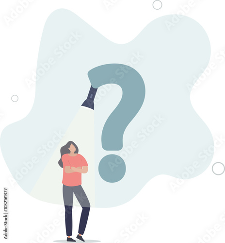 Hope in crisis, solution or opportunity in problem or difficulty, idea discovery to solve trouble concept.flat design with people.