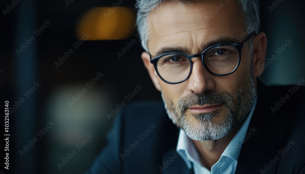 Businessman in office engaged in a strategic meeting Businessman in office engaged in a strategic meeting