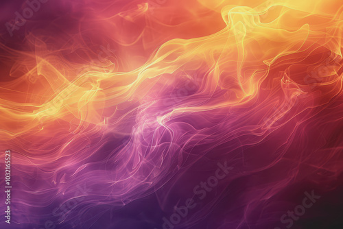 Abstract background with bright colors and abstract patterns in purple and yellow gradient shades.