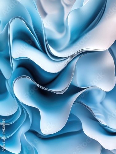 Wallpaper Mural Vivid Blue Abstract Art Torontodigital.ca