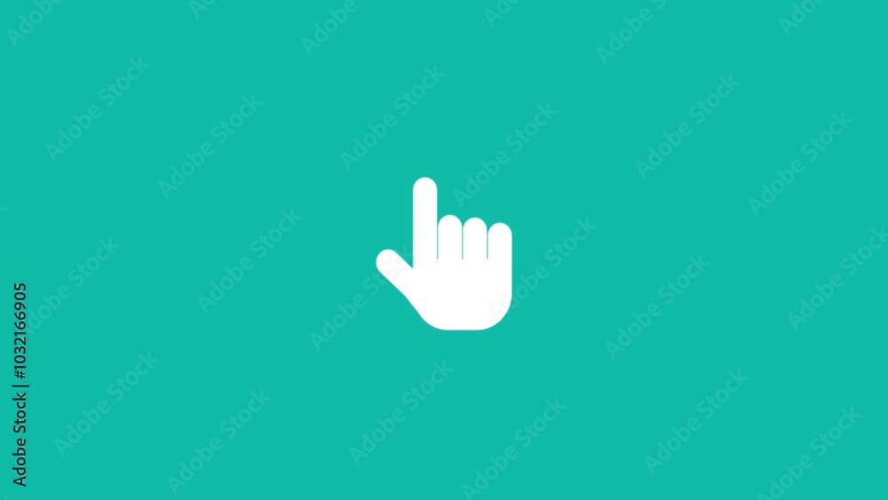 Click here button with hand pointer clicking. Click here button with hand pointer clicking.
