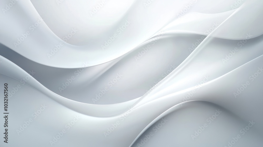 Abstract White Wavy Design Abstract White Wavy Design
