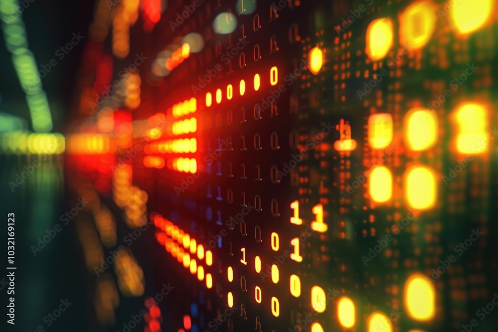 A close-up view of a digital display showing numbers, useful for financial or statistical data representation A close-up view of a digital display showing numbers, useful for financial or statistical data representation