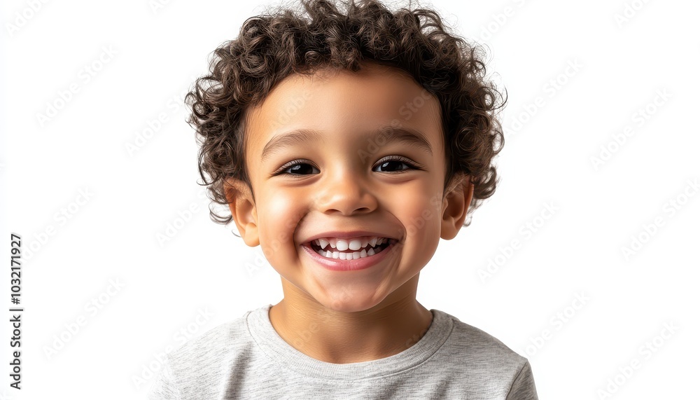 Cute mixed race boy child model laughing in a professional studio setting Cute mixed race boy child model laughing in a professional studio setting