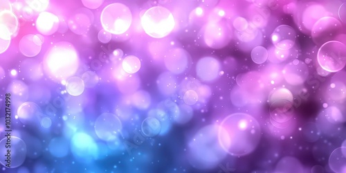 Colorful Bokeh Background with Blue and Purple Hues