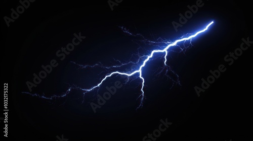Blue Lightning Bolt