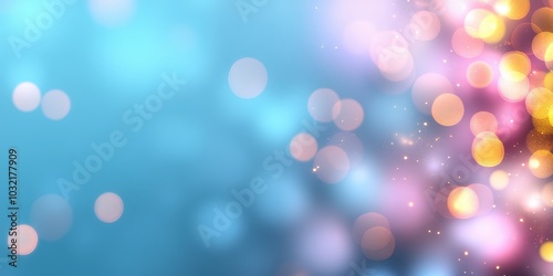 Soft Bokeh Background with Bright Lights and Colors