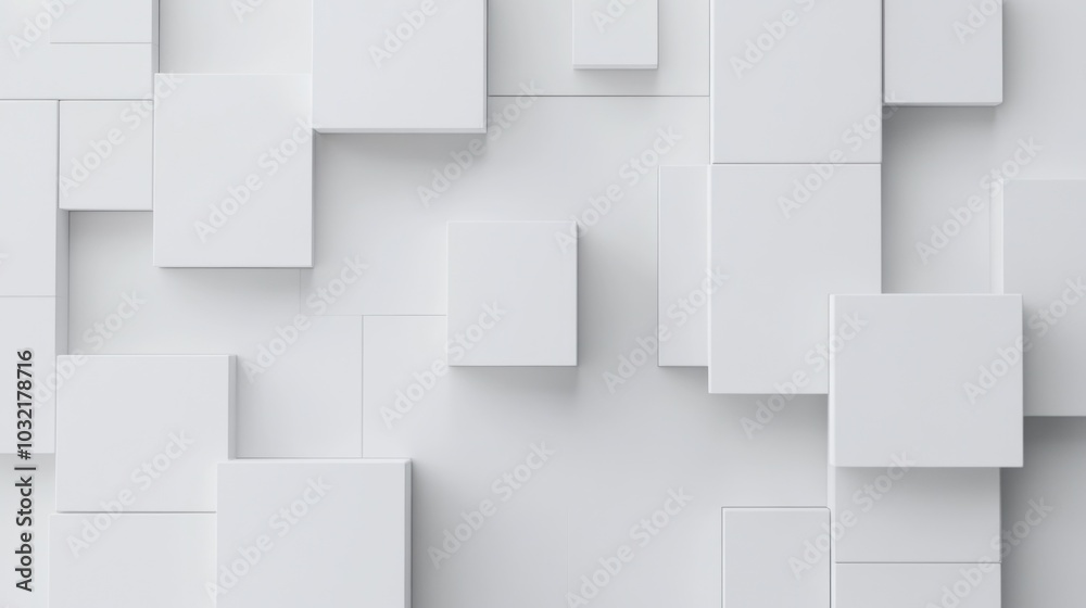 Abstract White Geometric Pattern Abstract White Geometric Pattern