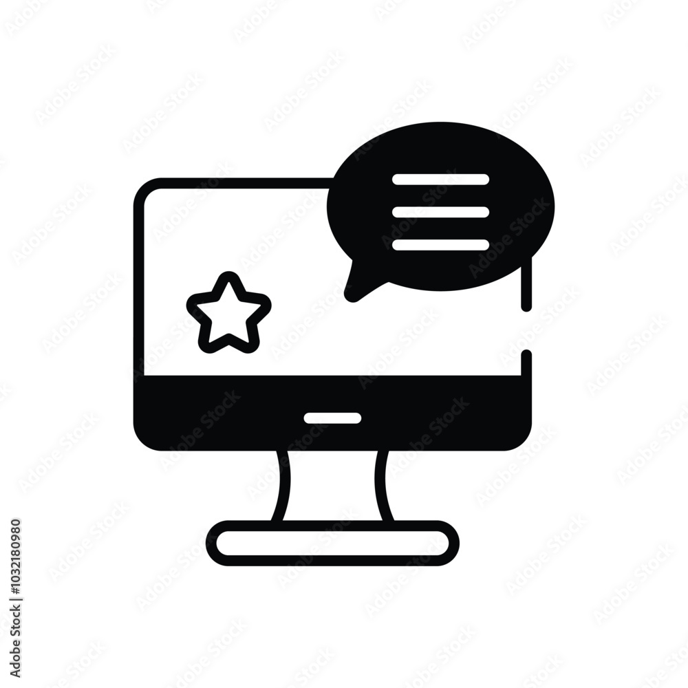 Online Reviews vector icon