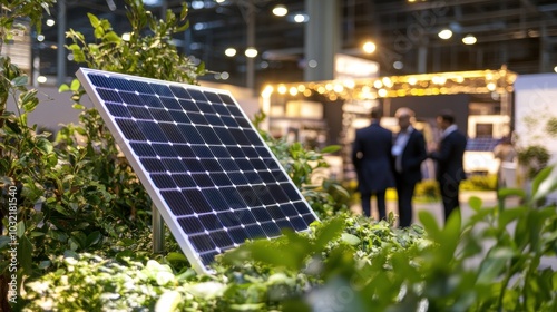 Solar Panel Display at Trade Show