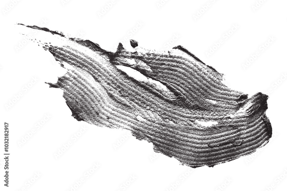 Isolated black clay texture on transparent background. Isolated black clay texture on transparent background.