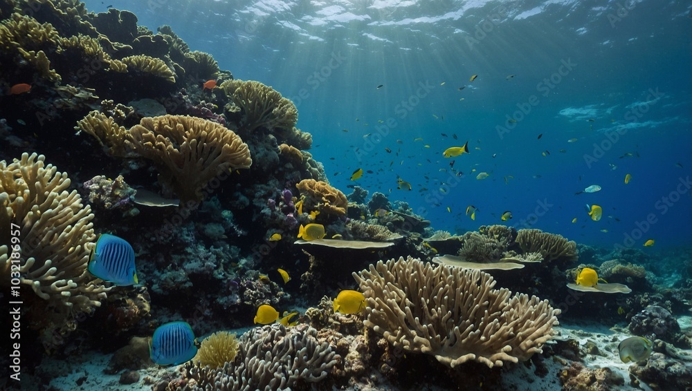 Obraz premium coral reef with fish