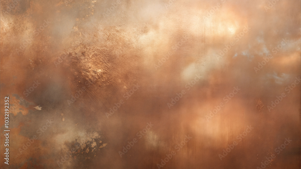 Obraz premium Abstract rusted copper texture with warm earthy hues