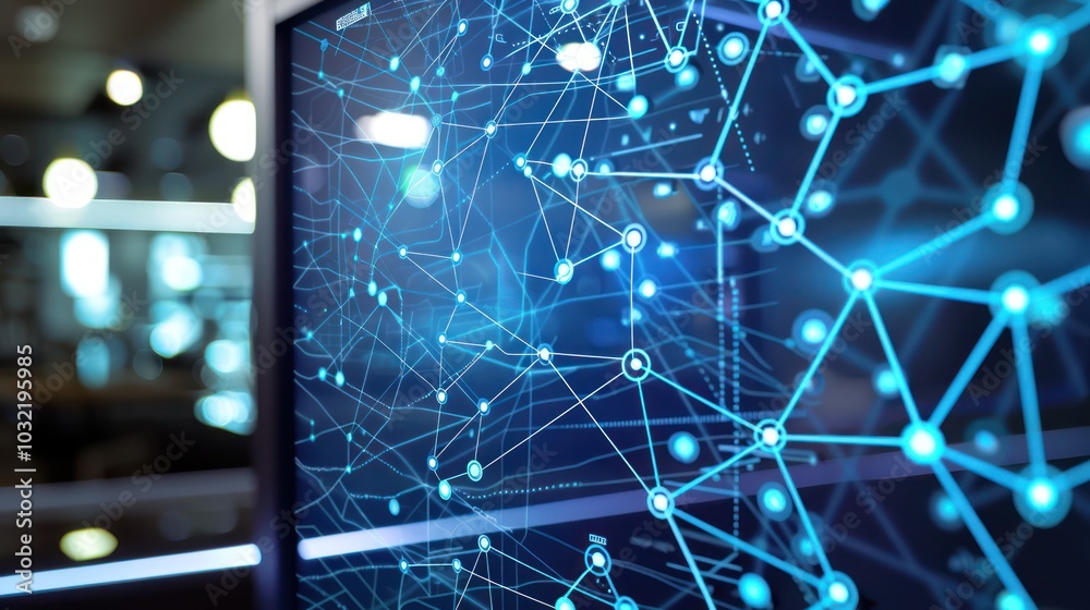 Obraz premium Digital Network Connections