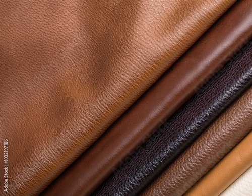 genuine leather that has a rich color and smooth texture, generative ai