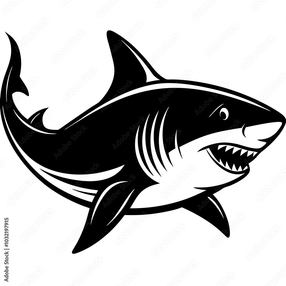 shark isolated on white shark isolated on white