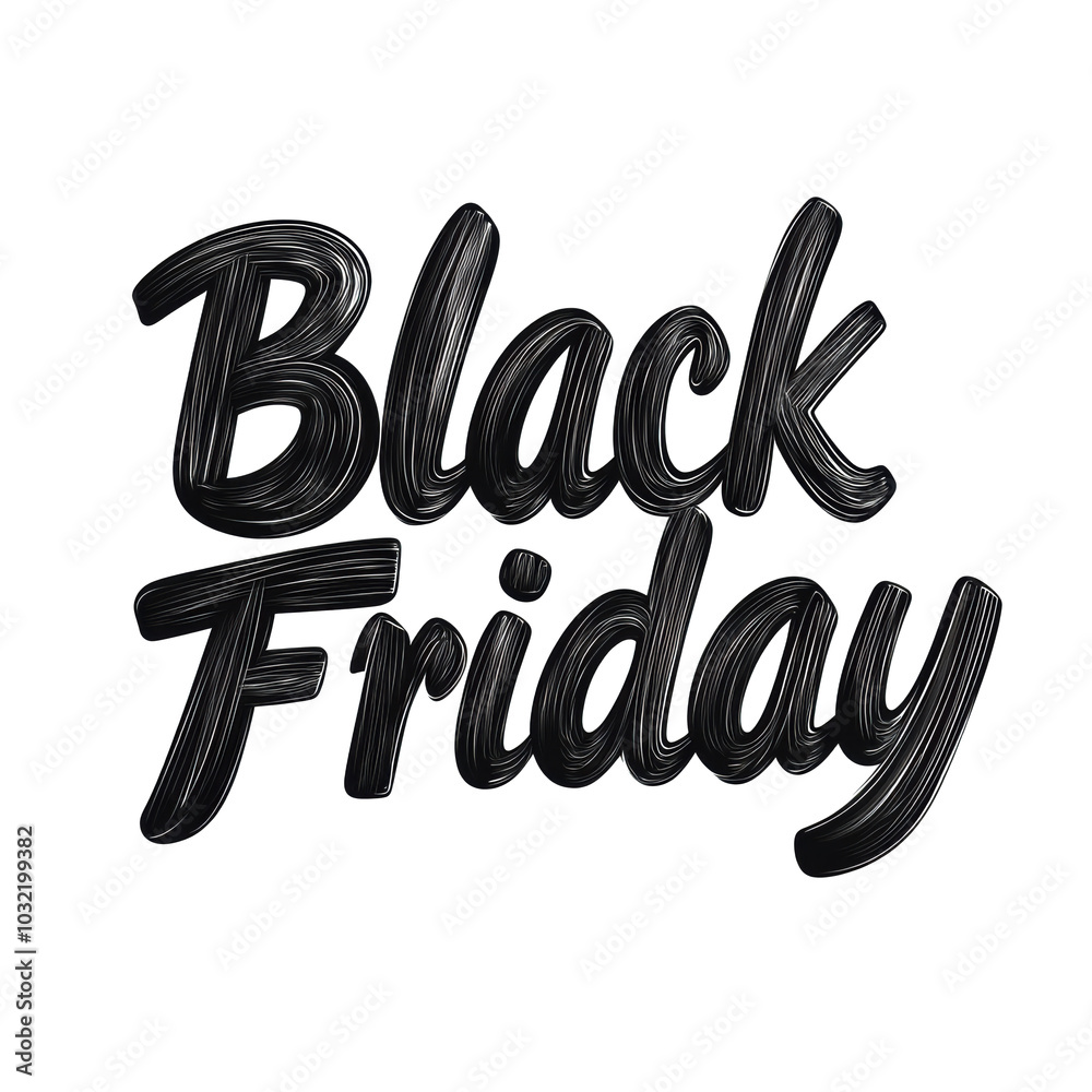 Bold lettering announcing Black Friday deals and discounts Bold lettering announcing Black Friday deals and discounts
