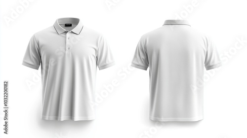 White Polo Shirt Mockup