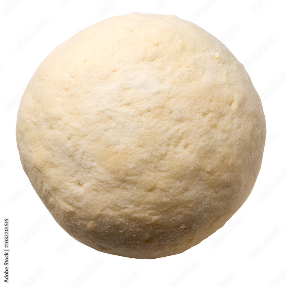 Overhead shot of a ball of wheat pizza dough, isolated on a transparent background Overhead shot of a ball of wheat pizza dough, isolated on a transparent background