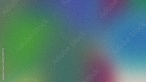 Modern Artwork Featuring Gradient and Grainy Noise Effects, Eye-Catching Poster with Colorful Gradient and Grainy Texture