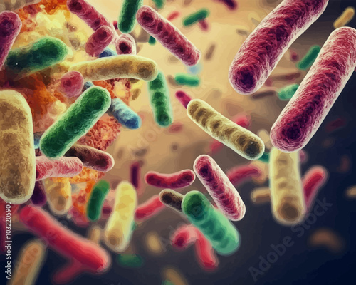 Normal microflora in human stomach, probiotics