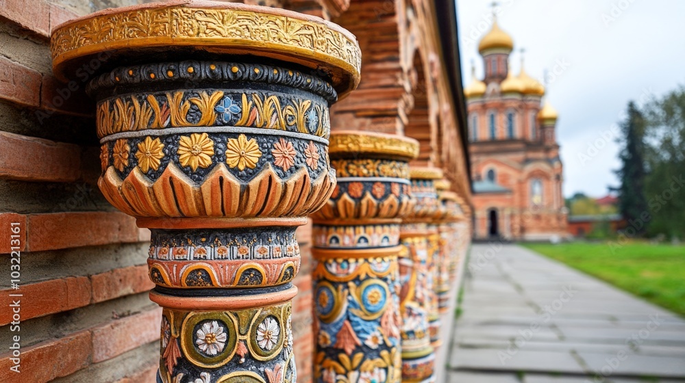 Fototapeta premium Ornate Columns Church.