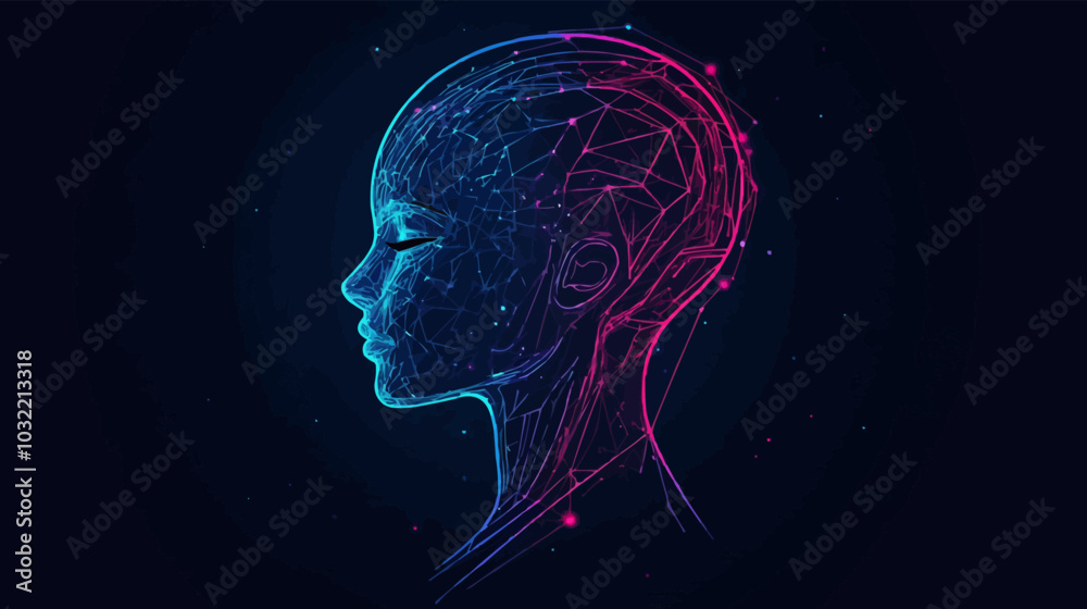 Artificial intelligence AI pictogram. Technology related to artificial intelligence, computers and systems that are intelligent, graphic of robot. Vector ai generated logo or symbol. Tech icon Artificial intelligence AI pictogram. Technology related to artificial intelligence, computers and systems that are intelligent, graphic of robot. Vector ai generated logo or symbol. Tech icon