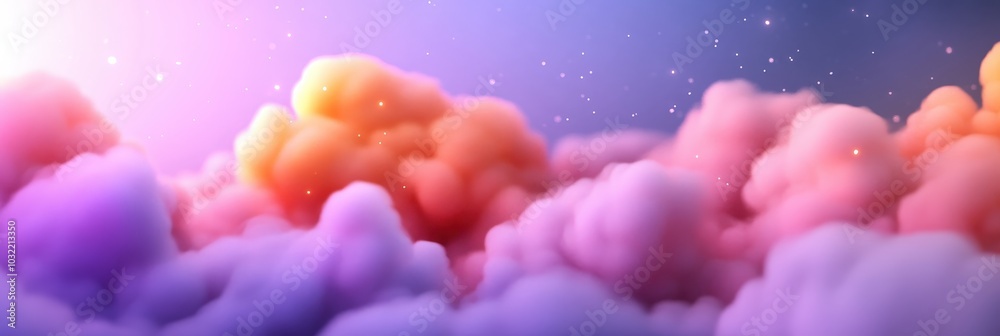 Colorful Clouds in a Dreamy Sky Landscape