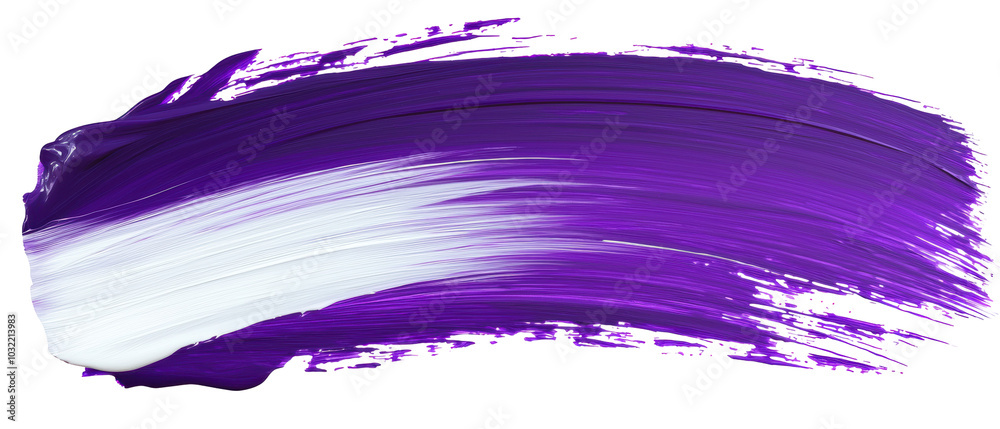 A vibrant purple paint stroke with a white highlight, showcasing bold color contrast on a transparent background. A vibrant purple paint stroke with a white highlight, showcasing bold color contrast on a transparent background.