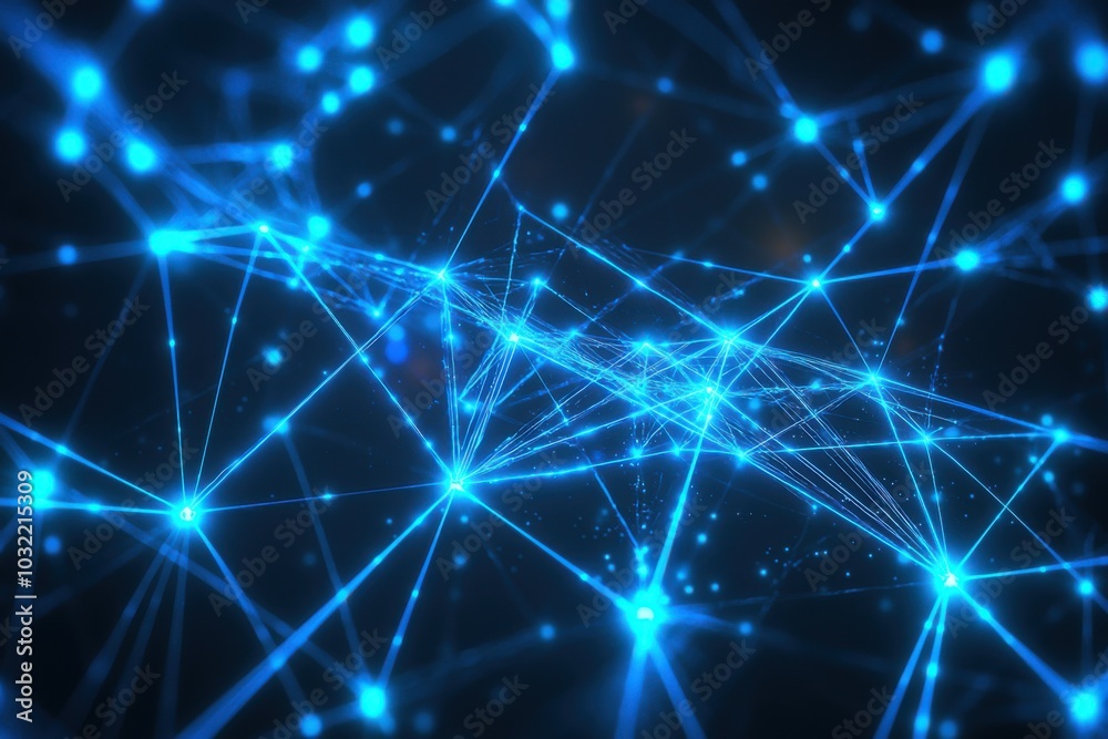A digital representation of interconnected nodes and lines, symbolizing networks and data flow. A digital representation of interconnected nodes and lines, symbolizing networks and data flow.